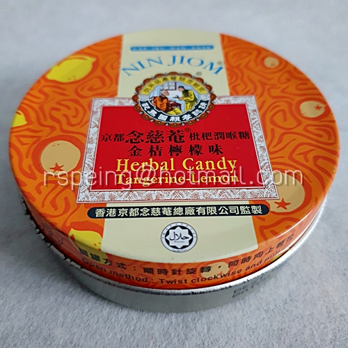 กล่องลูกอมสมุนไพร Nin Jiom Herbal Candy Tangerine-Lemon