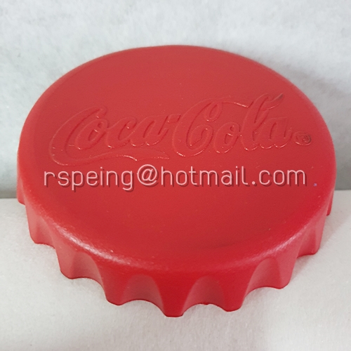 จานซิลิโคนรองแก้วทรงฝาจีบ Coca-Cola