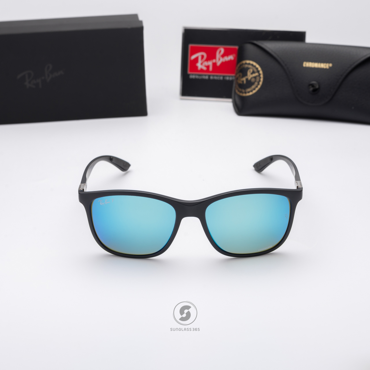 Ray-Ban RB4330CH 601SA1 Chromance Black Mirror Blue Polarized