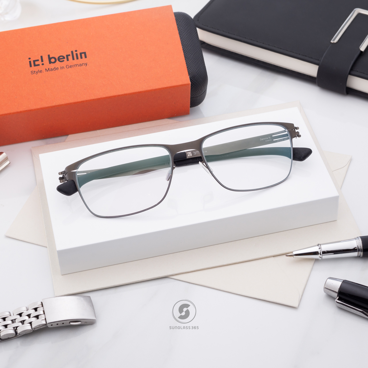 กรอบแว่น IC BERLIN Dennis N. Graphite