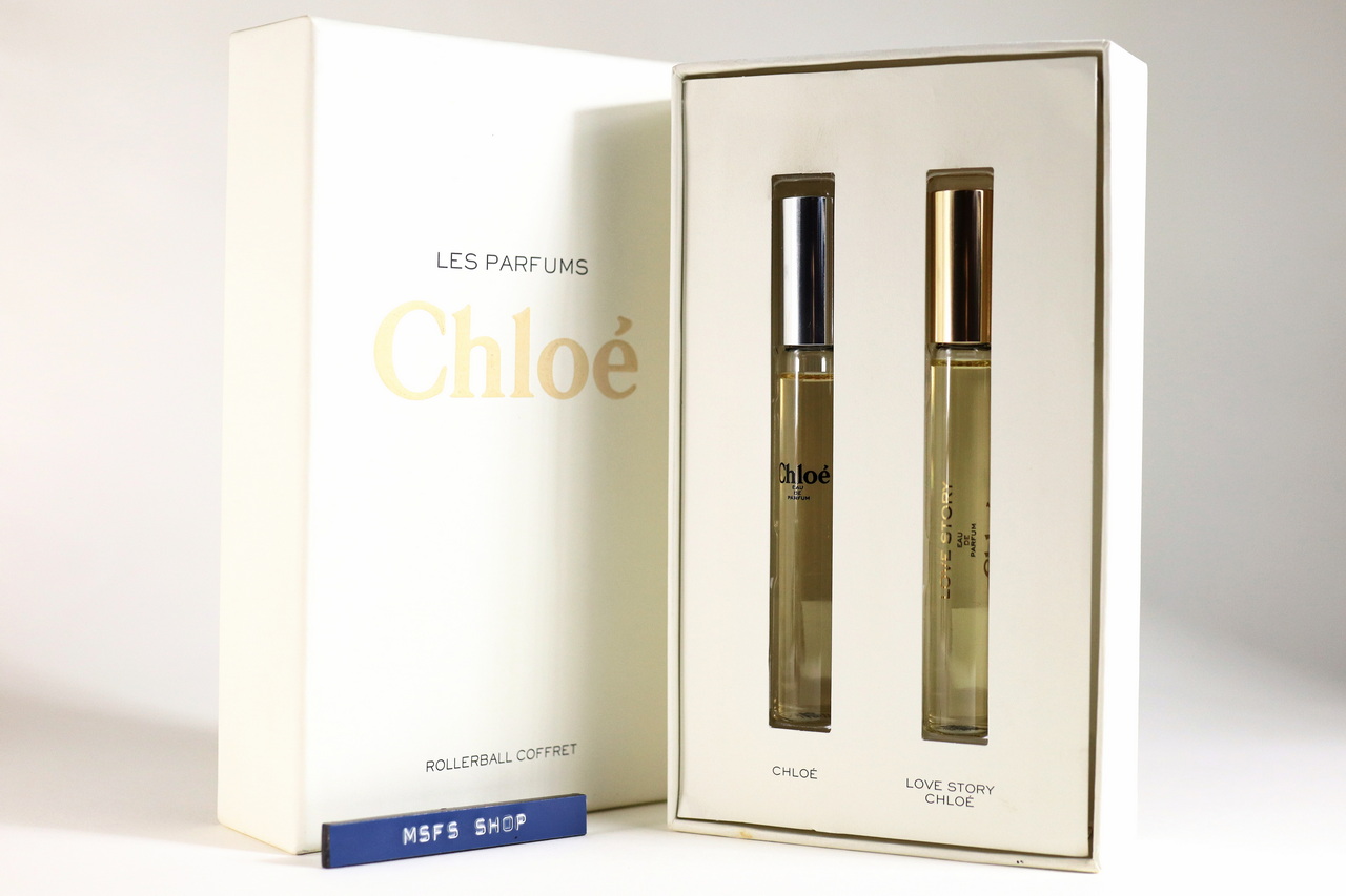 [มือสอง] 🌟 Chloe Les Parfums Rollerball Coffret Chloe EDP 10ml + Lover Story EDP 10ml - น้ำหอมมือสอง