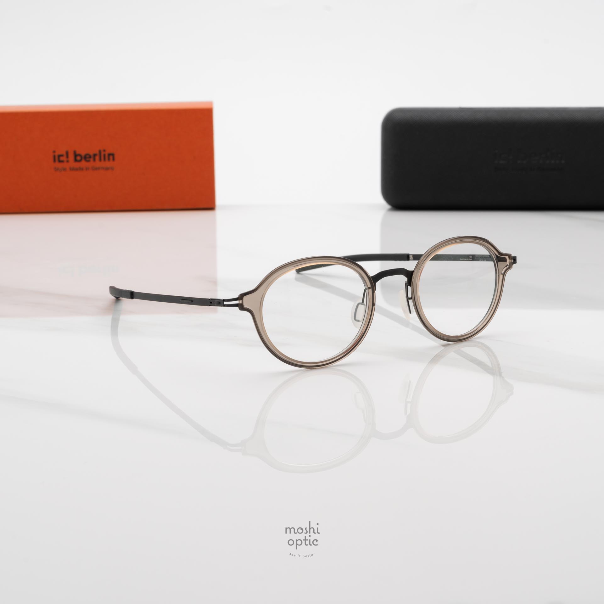 กรอบแว่น IC BERLIN Toki Chrome Broze HD Black