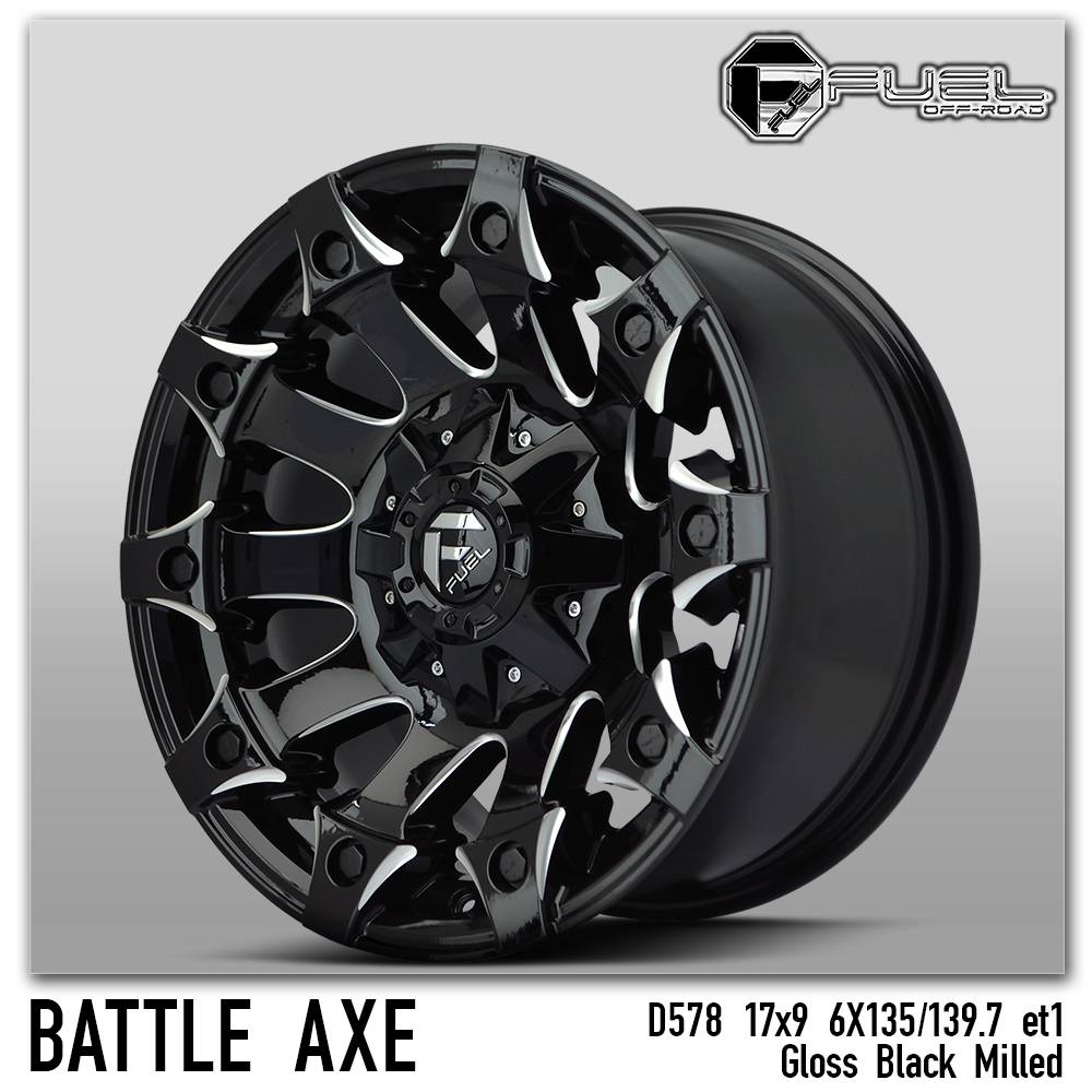 ล้อแท้ #FUEL #BATTLE #AXE ขอบ17 ราคาถูก