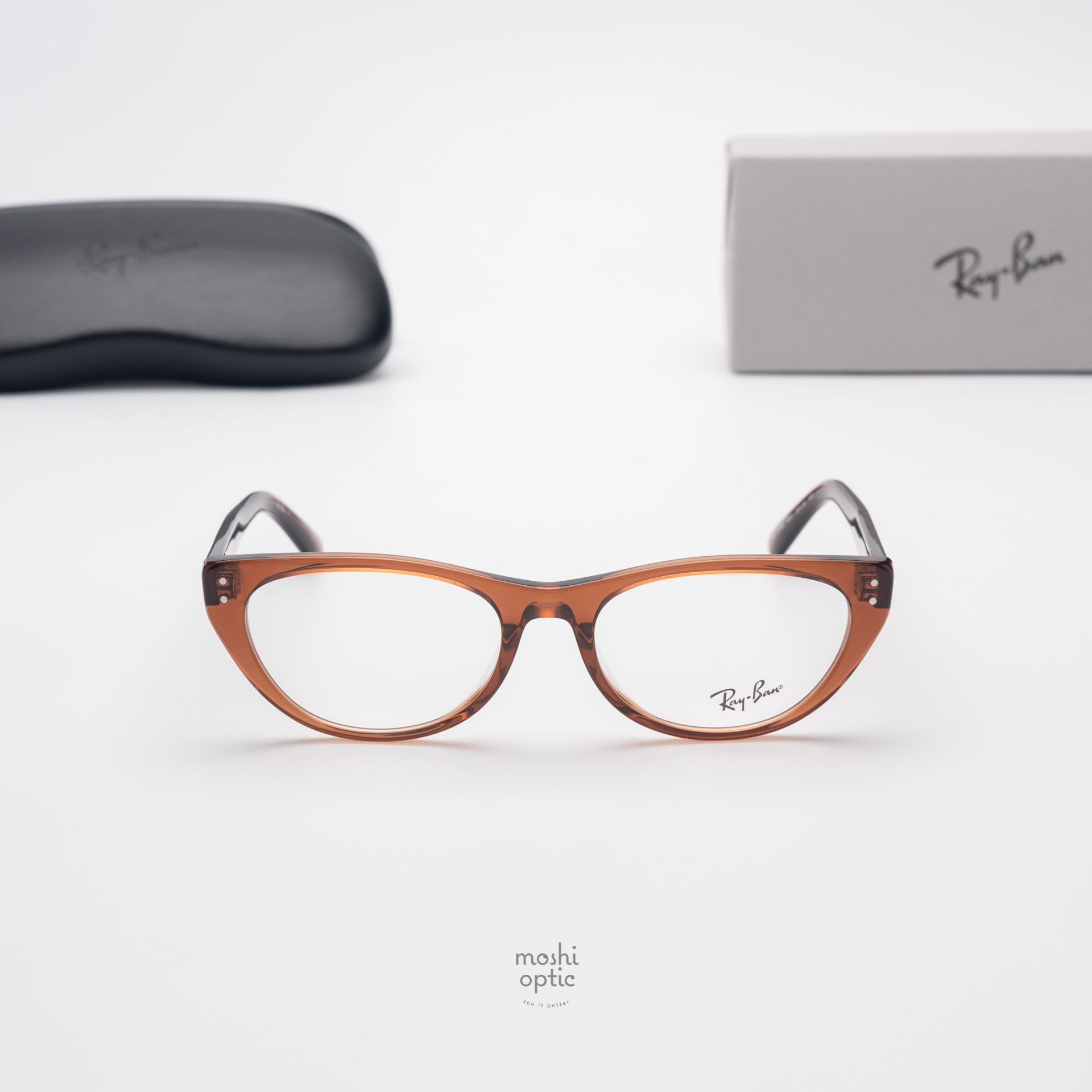 Ray-Ban RX5449D 8201 Transparent Brown