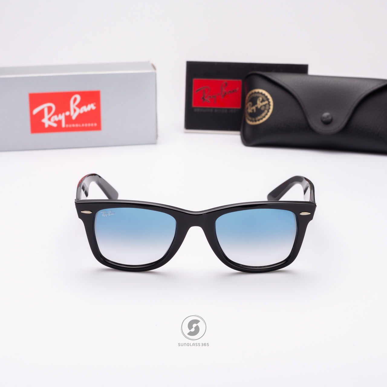 Ray Ban Wayfarer RB2140F 901/3F Black Blue