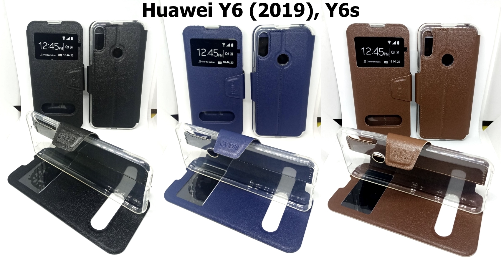 เคสพับ Huawei Y6 (2019), Y6s - เคสฝาพับ โชว์เบอร์ ตั้งได้