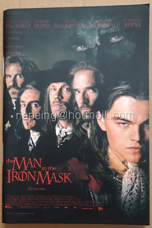 สมุดโน้ต มีเส้น จากภาพยนตร์เรื่อง The Man in The Iron Mask
