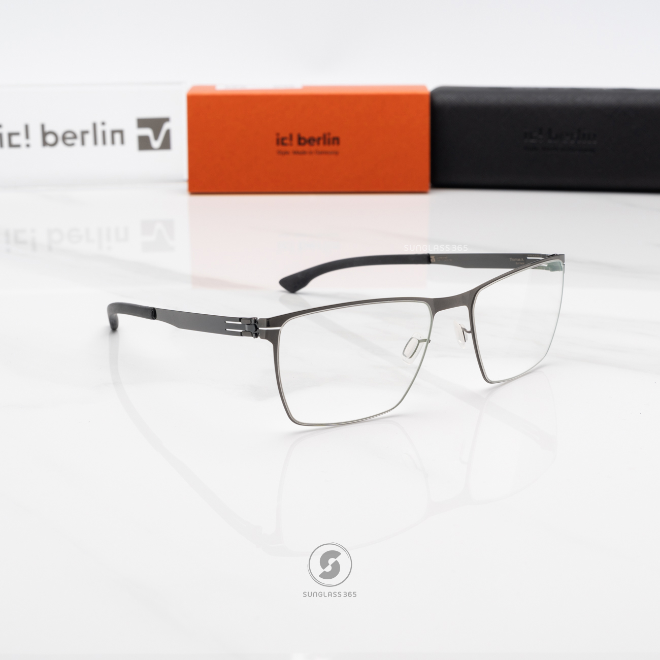 กรอบแว่น IC BERLIN Thomas A. Gunmetal