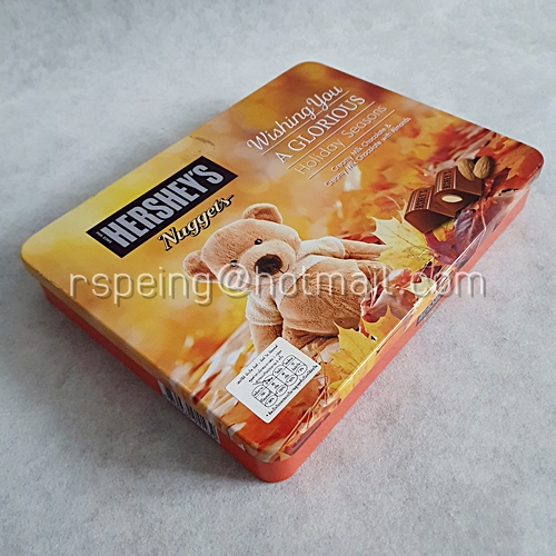 กล่องช็อกโกแลต Hershey's Nuggets Creamy Milk Chocolate & Creamy Milk Chocolate with Almonds
