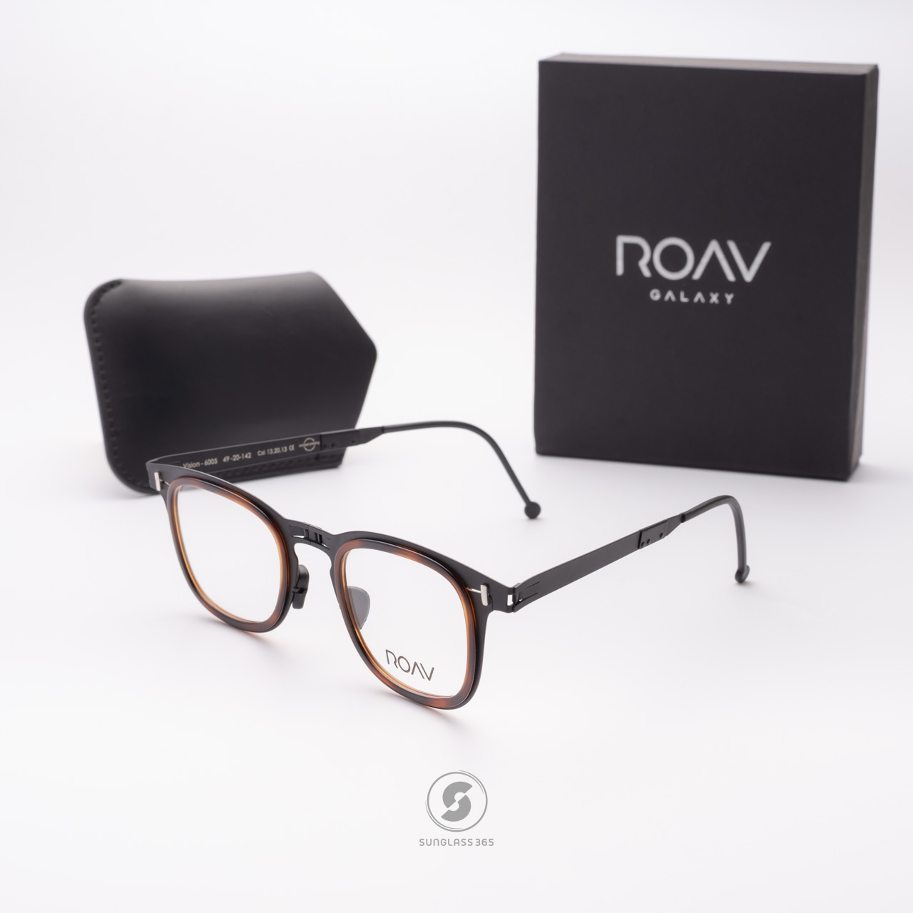 แว่นสายตา ROAV DALLAS RIM Matte Black + Demi Brown