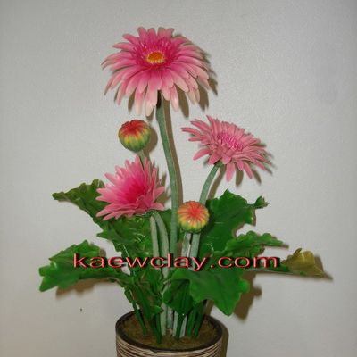 พิมพ์ตัดดอก+ใบเยียบีร่า( Aluminum mold cutter Gerbera flower )