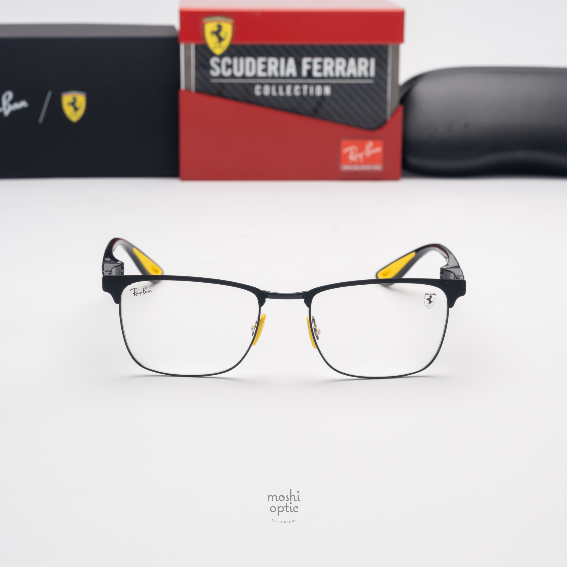 Ray-Ban Ferrari Collection RX6621M F130 Matte Black on Black