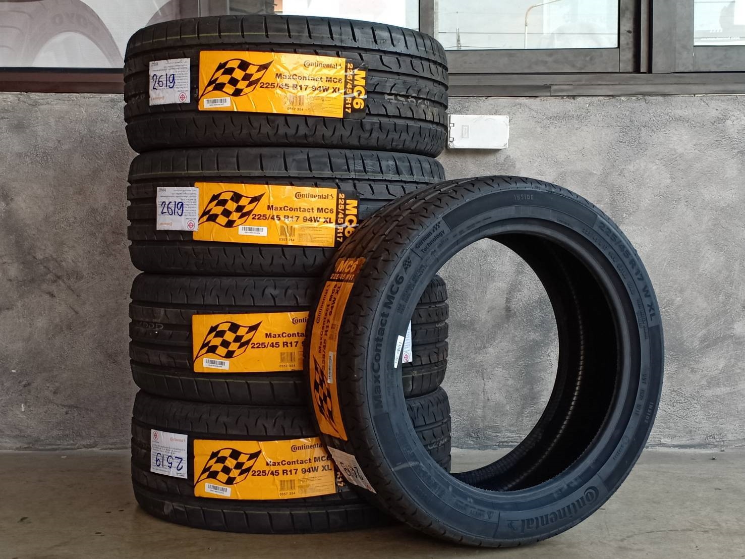 ยาง CONTINENTAL CONTACT MC6 225/45R17 ปี19