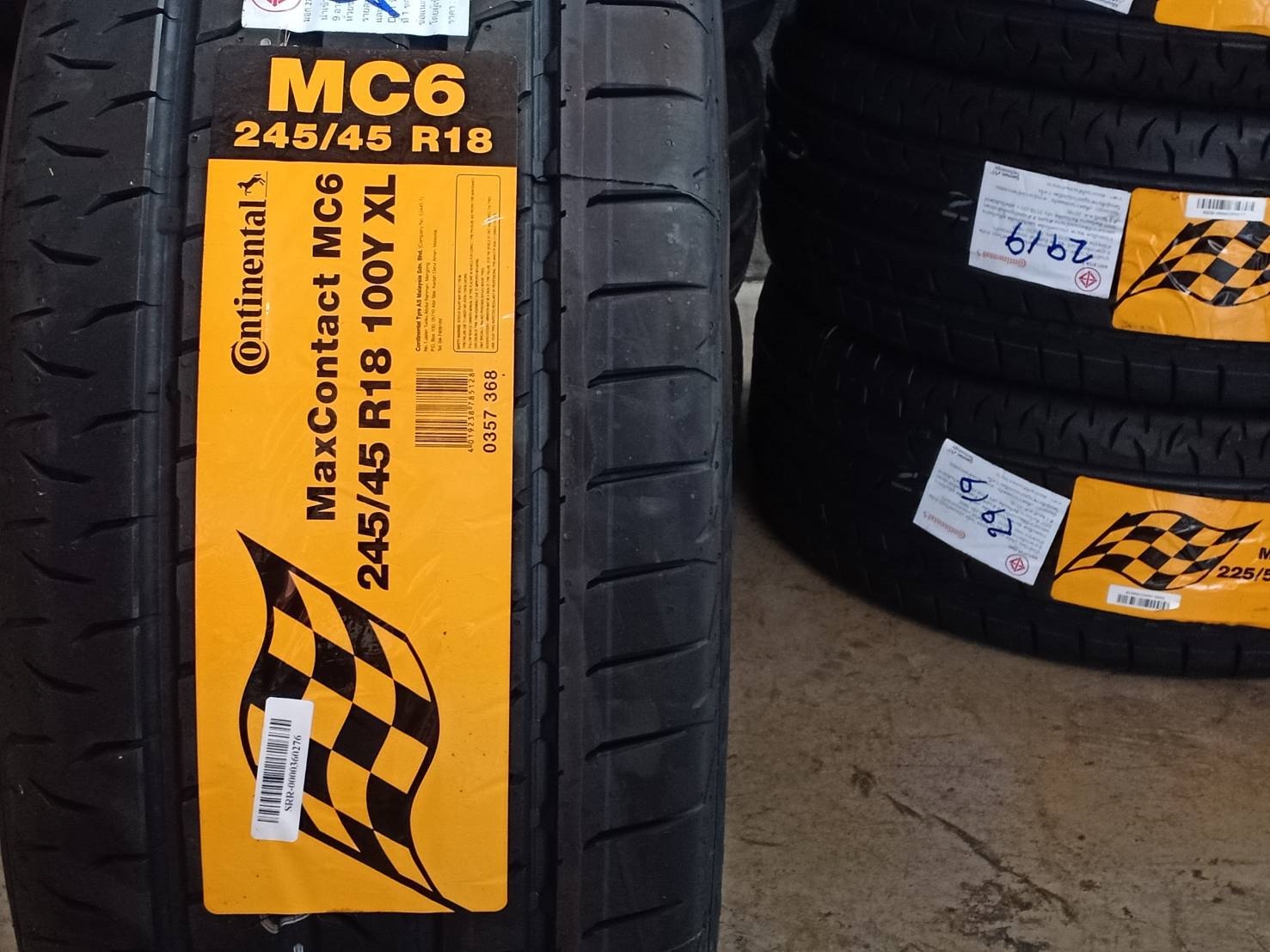 CONTINENTAL MC6 245/45-18 ปี19 มาใหม่ ราคาถูกกว่าเดิม