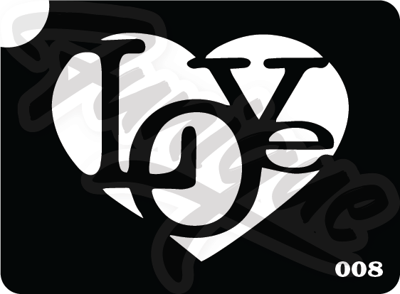 SET 4 Stencil บล็อกสติกเกอร์ รอยสักกากเพชร เพ้นท์กากเพชร กลิตเตอร์ Funique สติ๊กเกอร์ แบบลาย DIY งานประดิษฐ์