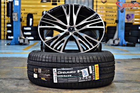 ล้อ MODELISTA ขอบ18 พร้อมยาง PIRELLI