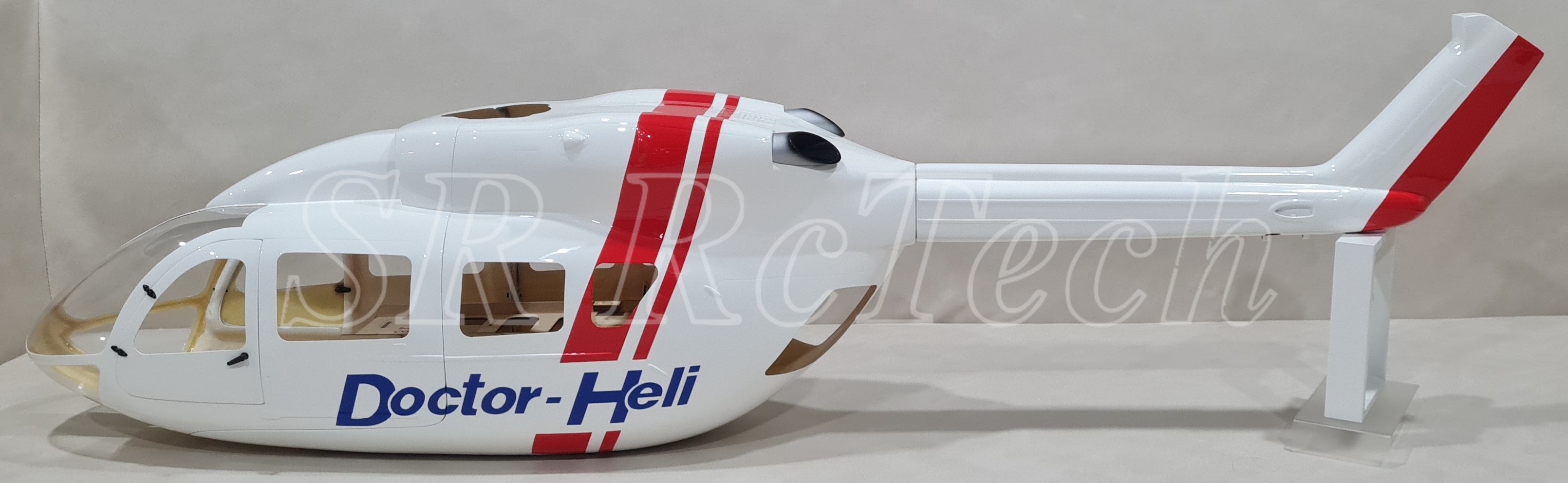 600 -EC145 White Doctor with Elbow Metal Tail Gear Set