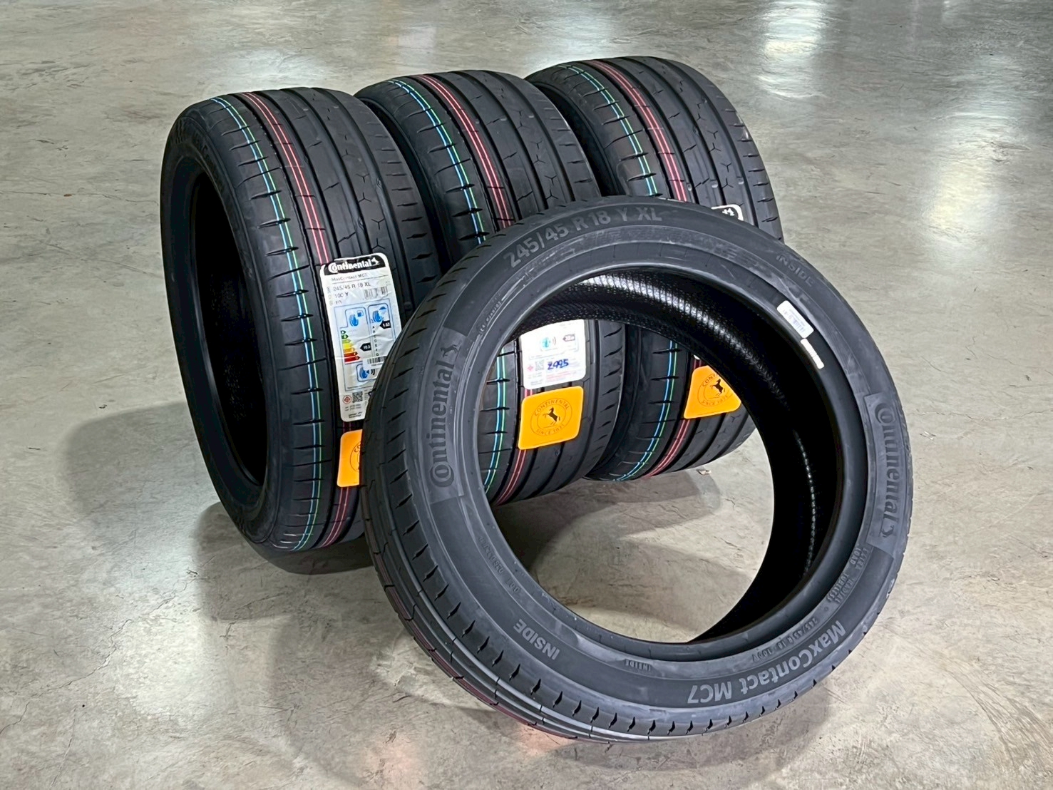 CONTINENTAL CONTACT MC7 ขนาด 245/45R18 ปี25 ของเข้าแล้วนะครับ