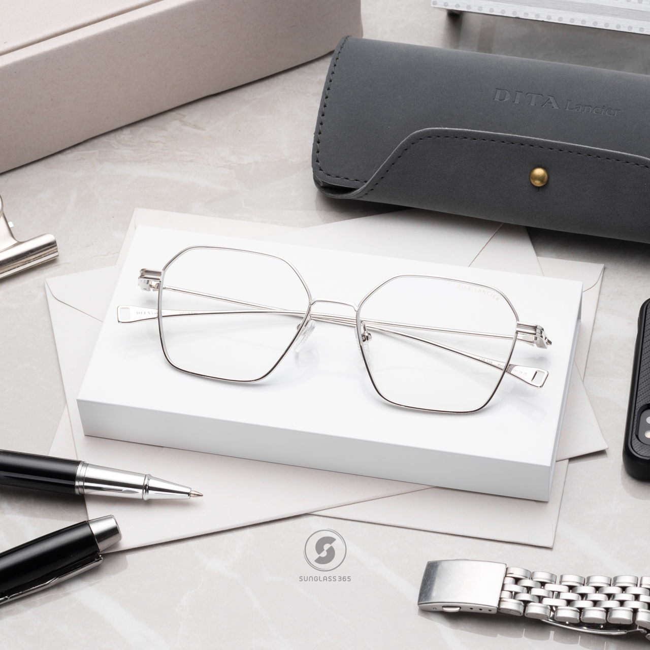 แว่นสายตา DITA LANCIER DLX116 A 03 with Blue Control Lens