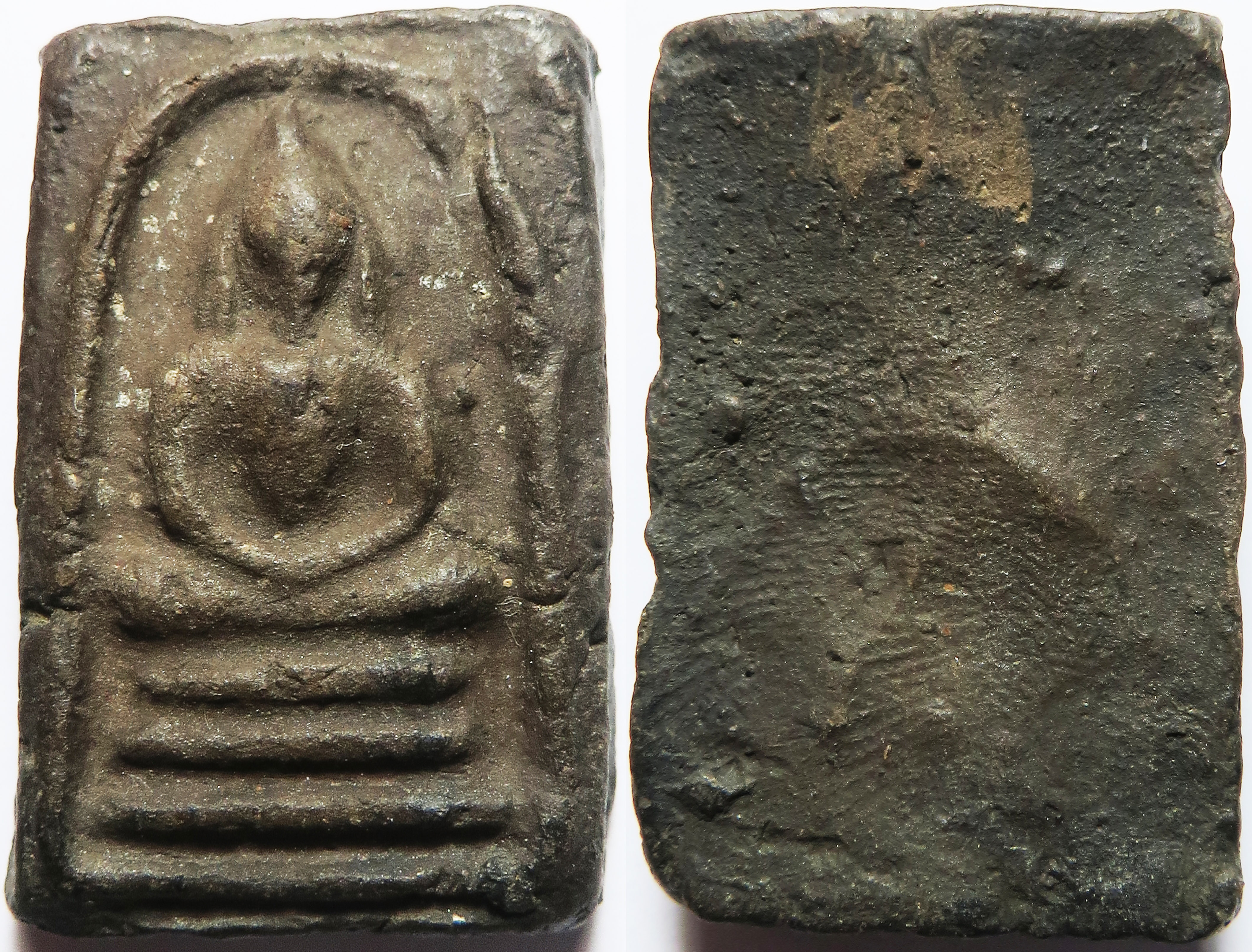 2308 พระสมเด็จ หลวงปู่เหมือน วัดบางกอบัว จังหวัดสมุทรปราการ ปี พ.ศ.2489 เนื้อดินเผา