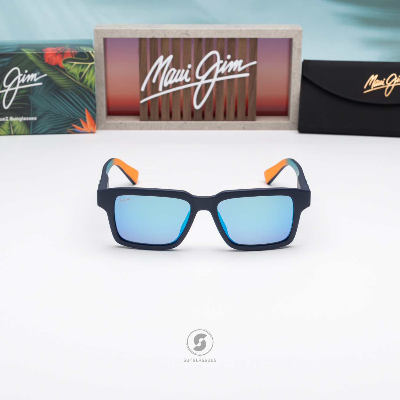 แว่นกันแดด Maui Jim KAHIKO MJ B635S 03 Blue Hawaii