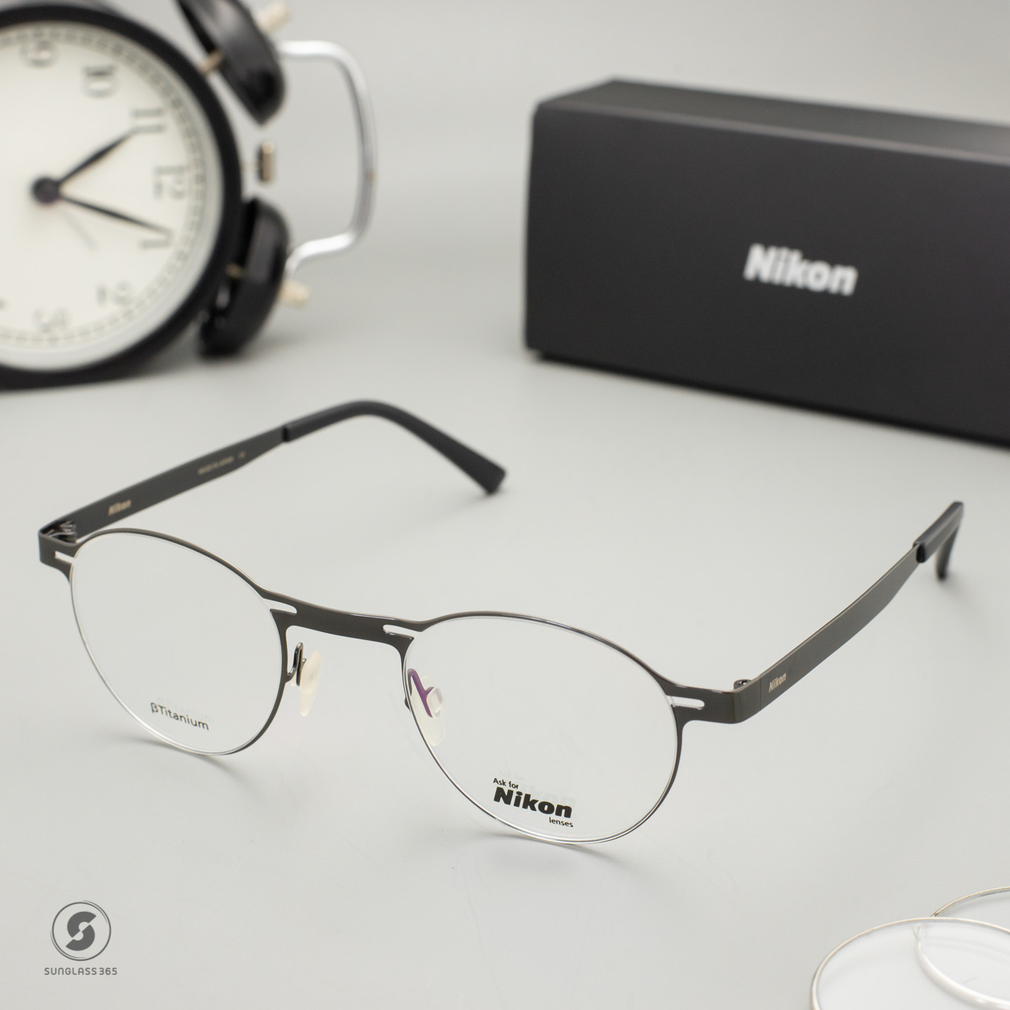 NIKON Frame SEAMLESS COLLECTION NP0005 093 Shiny Dark Gun