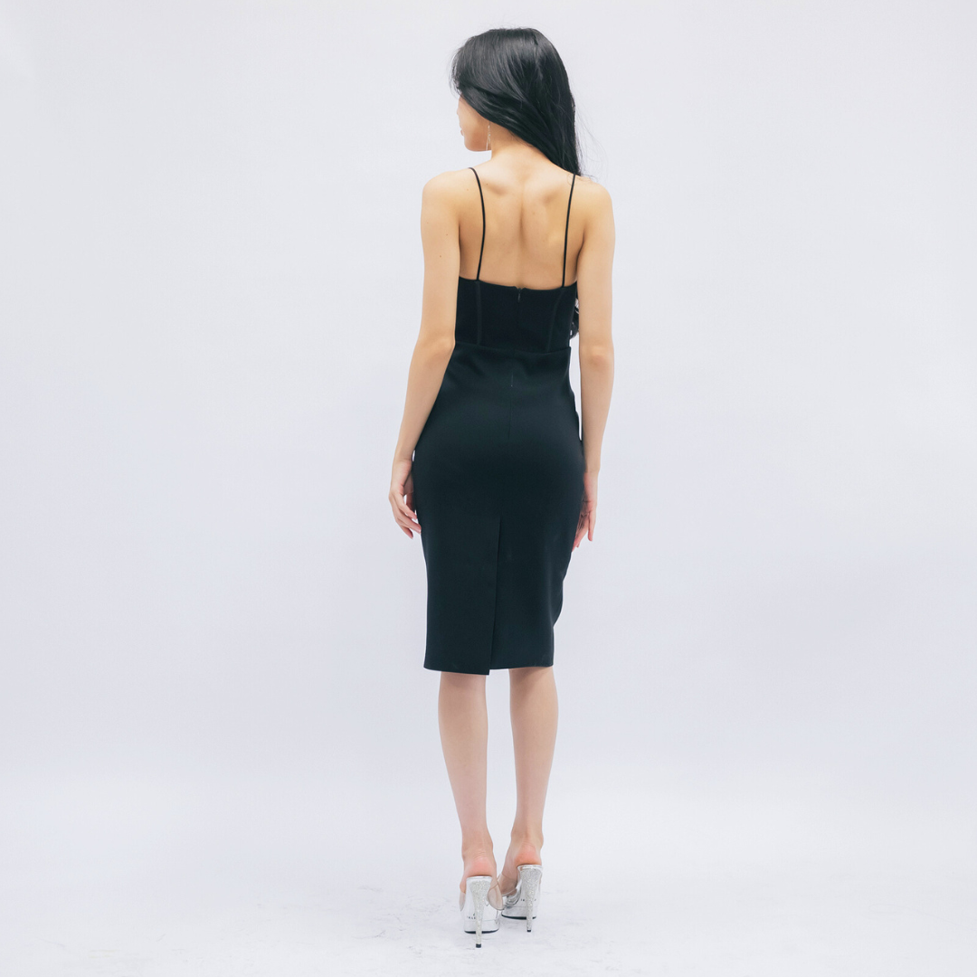 LISM D-109 Midnight Corset Dress ชุดเดรสสายเดี่ยว