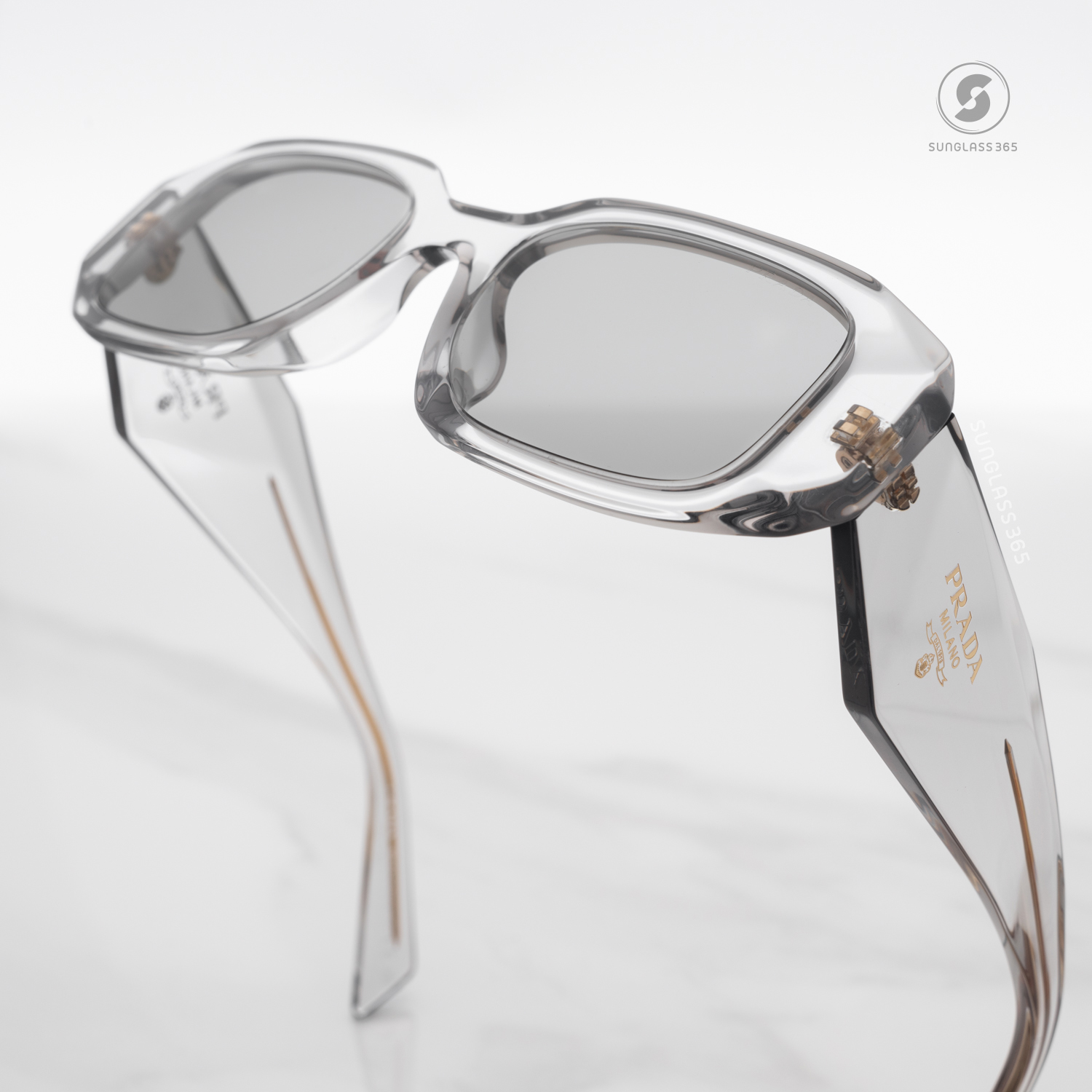 PRADA Symbole PR17WSF 12R30B Transparent Grey
