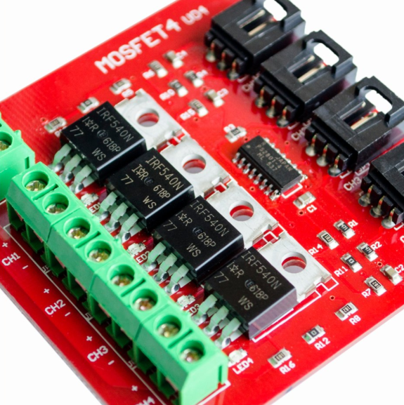 Mosfet IRF540 4 Channel Way Route MOSFET Button Switch Module DC Motor Drive Board