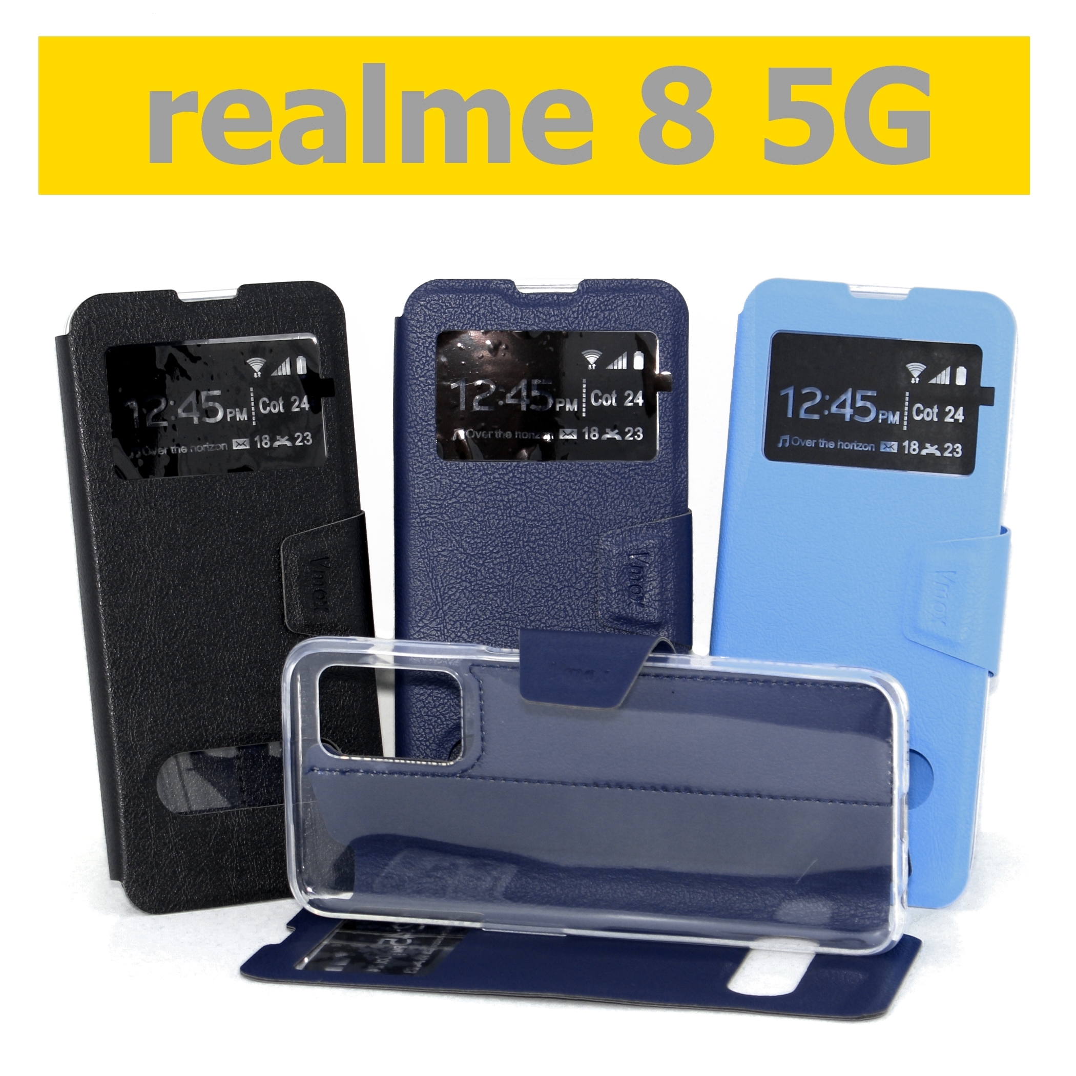 เคสพับ realme 8 5G - เคสฝาพับ โชว์เบอร์ ตั้งได้