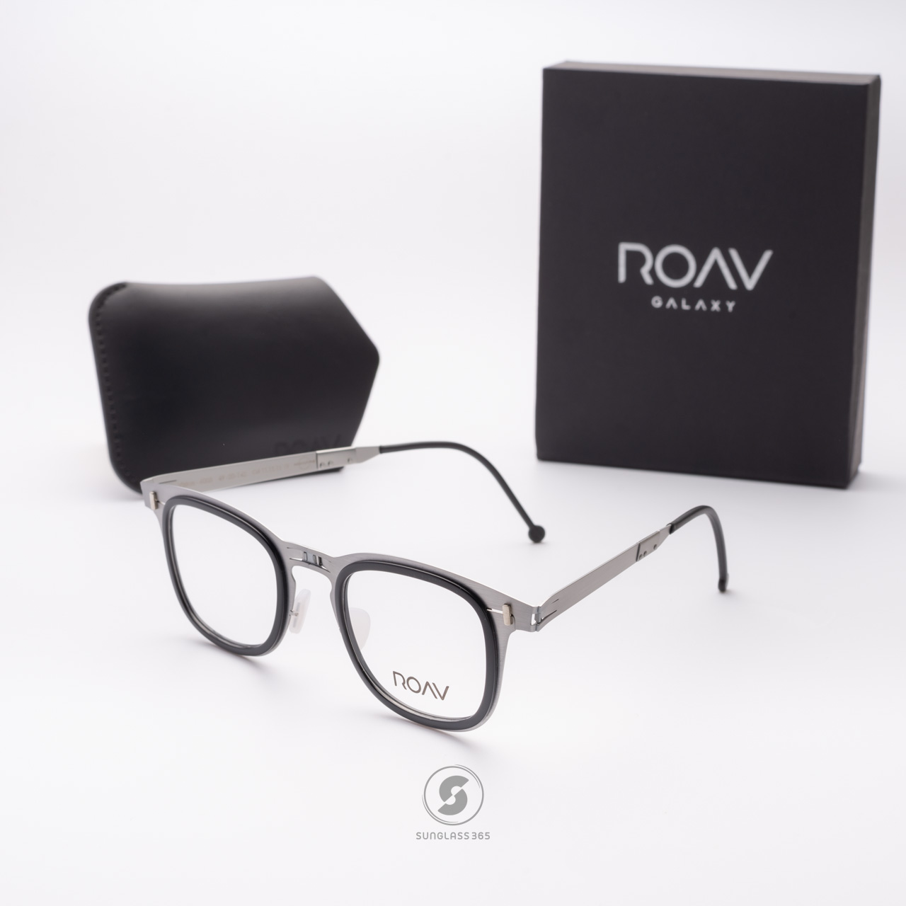 แว่นสายตา ROAV DALLAS RIM Brush Silver/Black+Demi