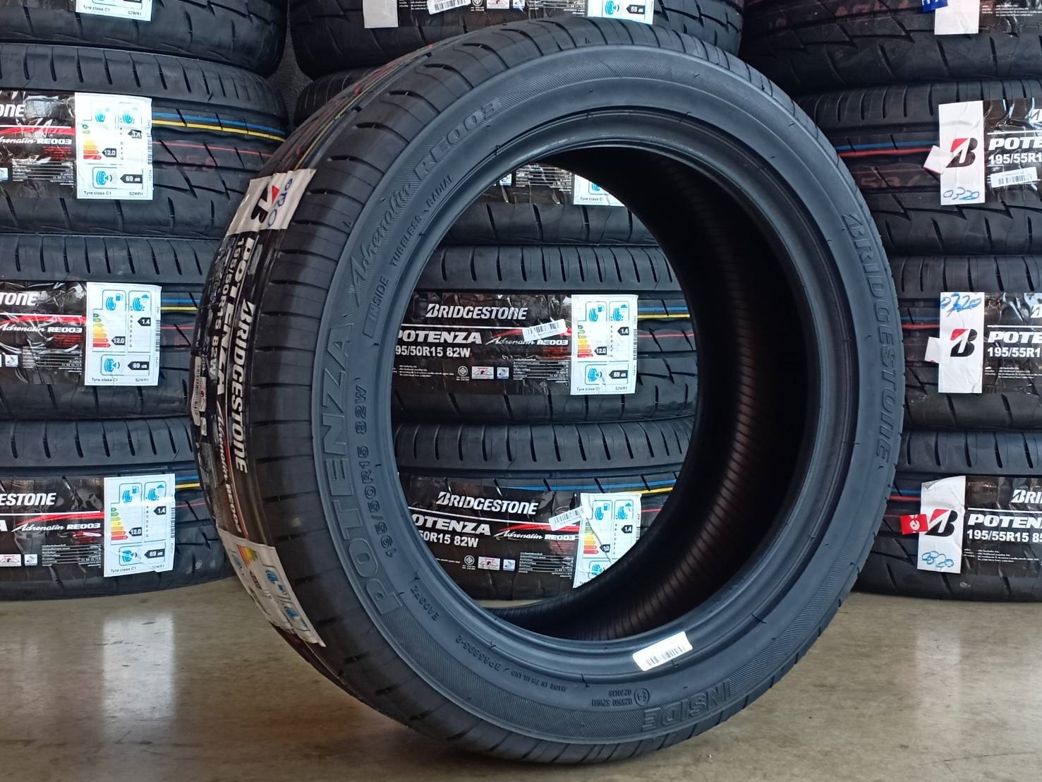 ยางใหม่ BRIDGESTONE 195/50R15 POTENZA RE003