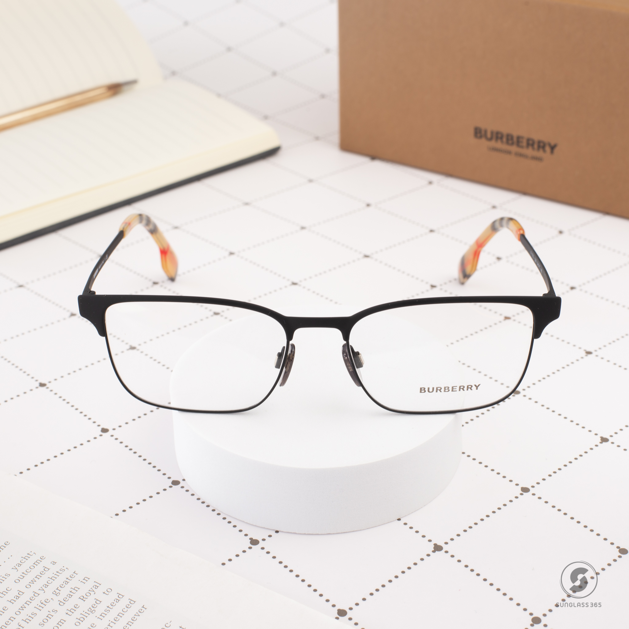 BURBERRY BE1332 1283 Black Rubber