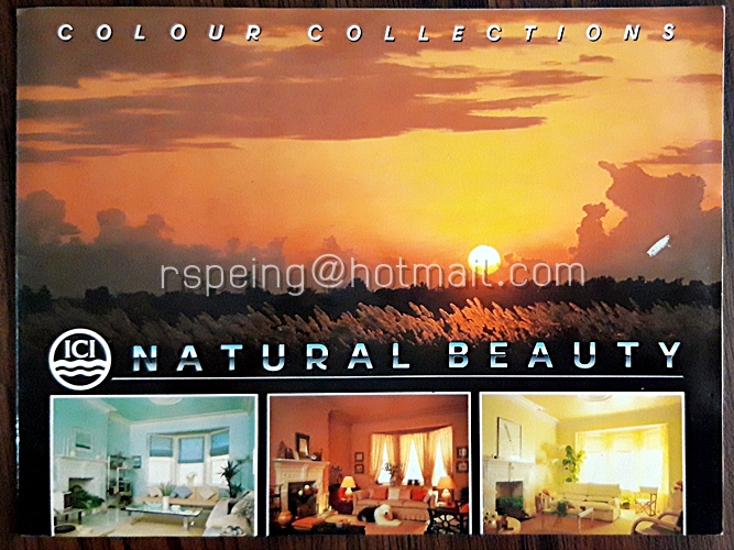 แคตตาล็อคสี (ไม่ได้ขายสี) ICI Natural Beauty Colour Collections