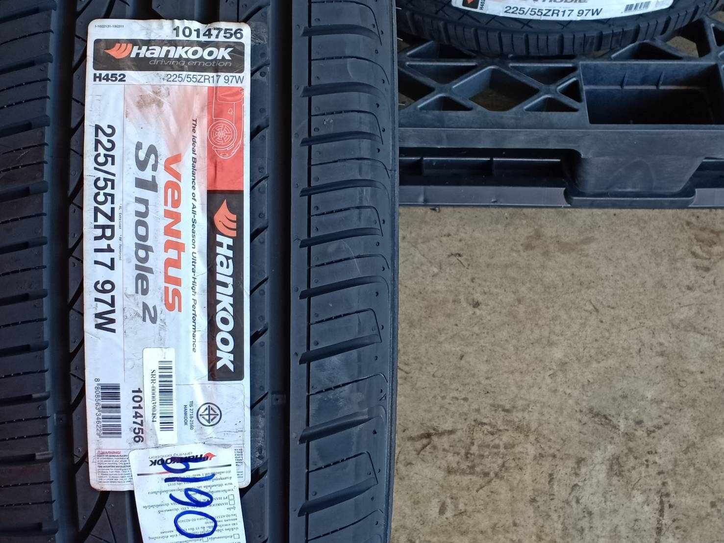 HANKOOK VENTUS S1 NOBEL2 225/55ZR17 ปี19