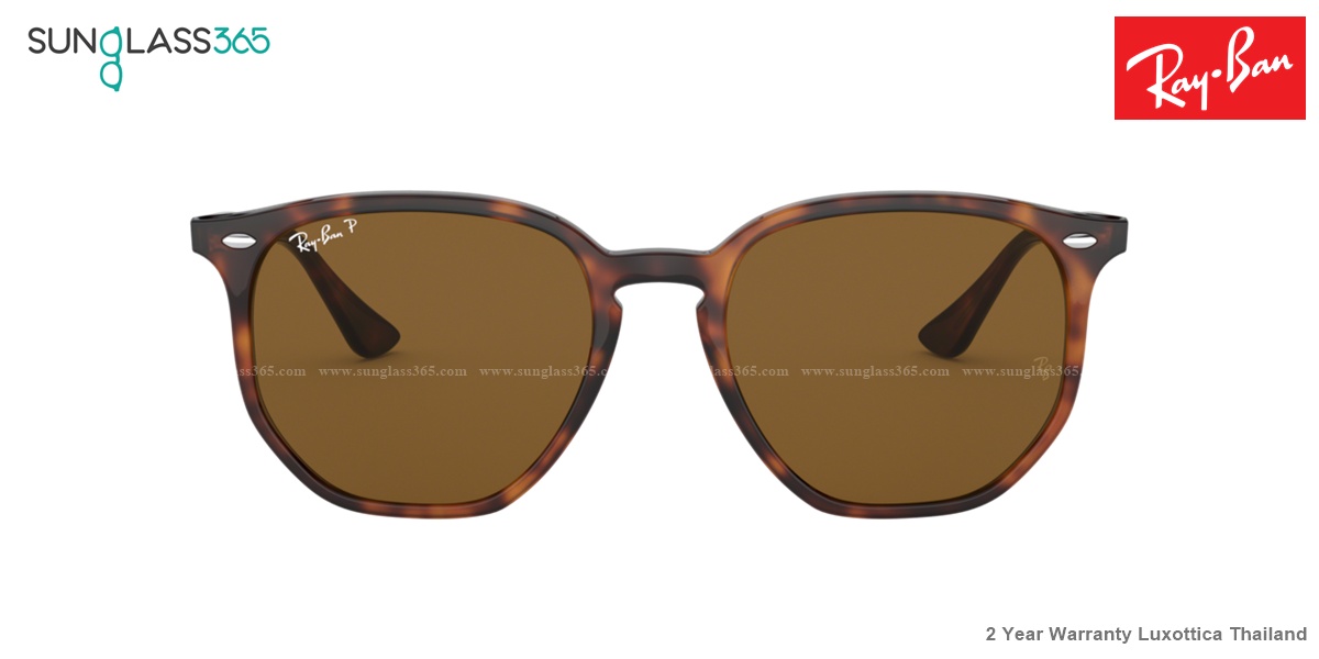 Ray Ban RB4306F Hexagonal 710/83 Brown Polarized