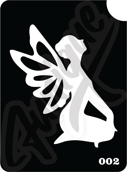 SET 6 Stencil บล็อกสติกเกอร์ รอยสักกากเพชร เพ้นท์กากเพชร กลิตเตอร์ Funique สติ๊กเกอร์ แบบลาย DIY งานประดิษฐ์