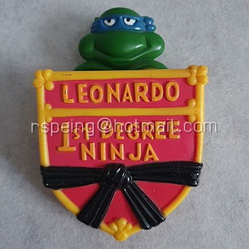 ของแถม Burger King ปี 1989 Teenage Mutant Ninja Turtles (นินจาเต่า) Rad Badges ครบชุด 6 ตัว