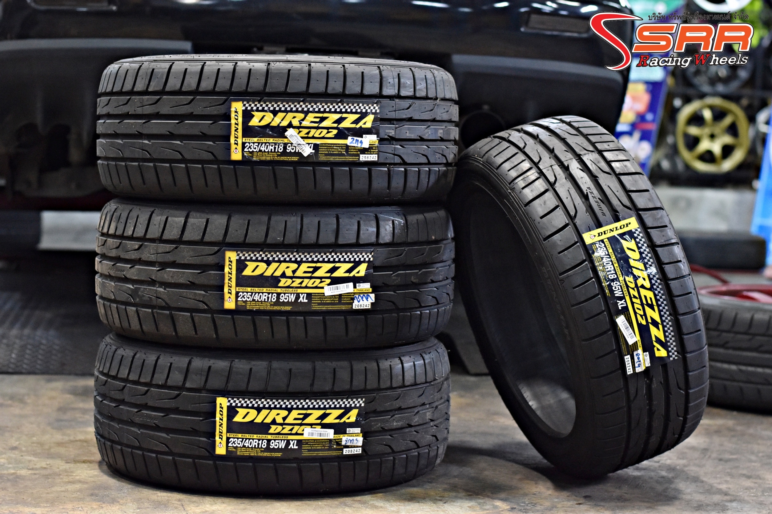 DUNLOP DZ102 235/40R18 ปี19 ยางใหม่