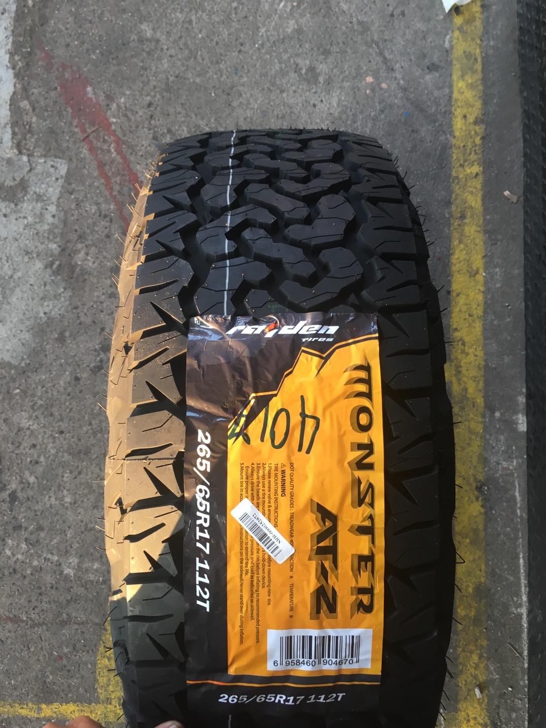 MONSTER AT2 265-65-17 สินค้ามาใหม่ ลดราคาพิเศษ