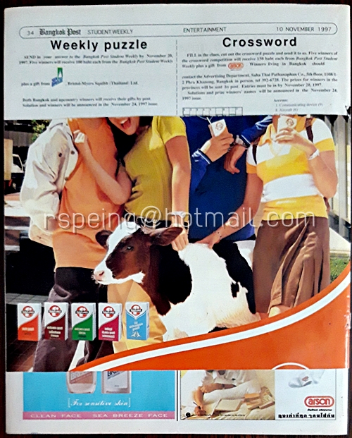 Student Weekly Vol.XXXI No.738 Monday 10 November 1997