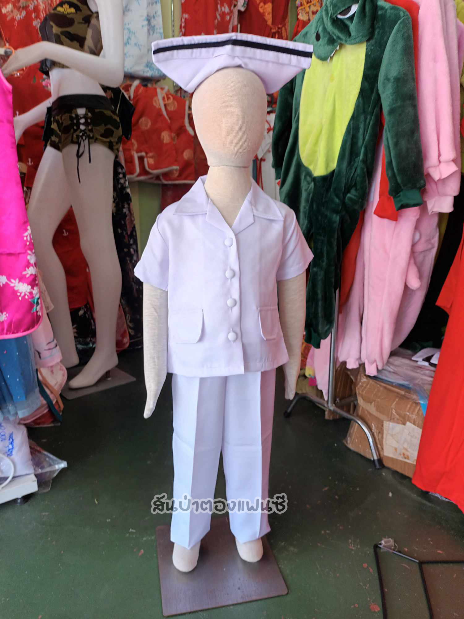 ชุดพยาบาลเด็กแบบกางเกง ชุดอาชีพในฝัน พยาบาลตัวน้อย