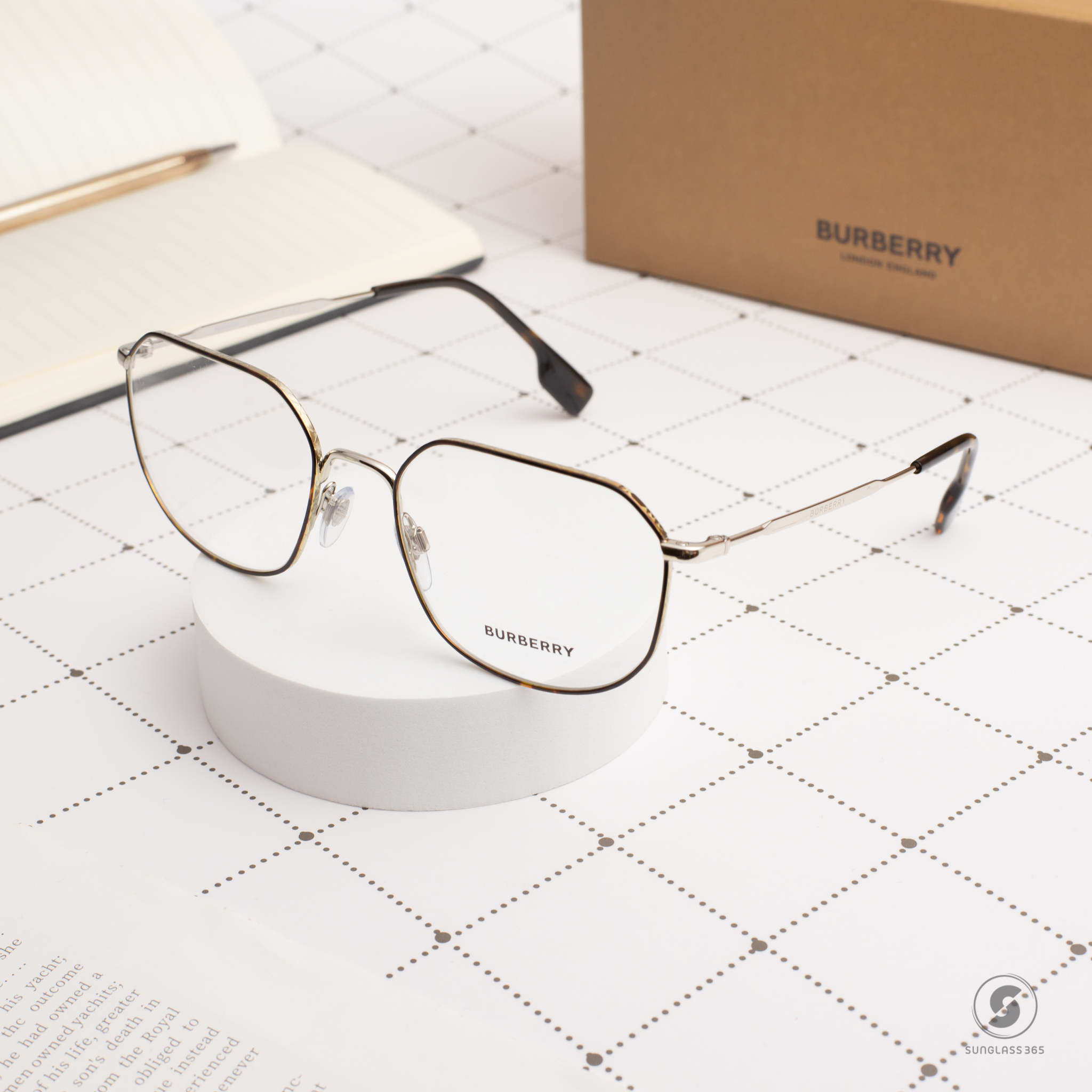 BURBERRY BE1335 1311 Dark Havana / Silver