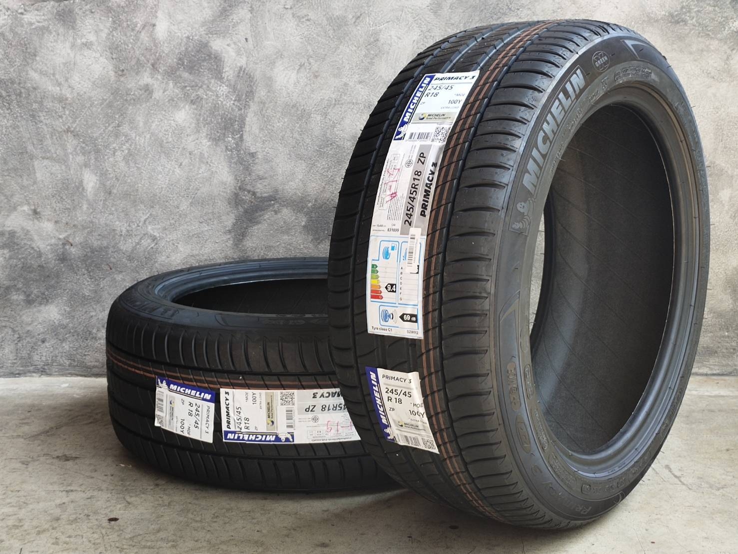 MICHELIN 245/45R18 PRIMACY 3ZP *MOE 100Y MADE IN ITALY