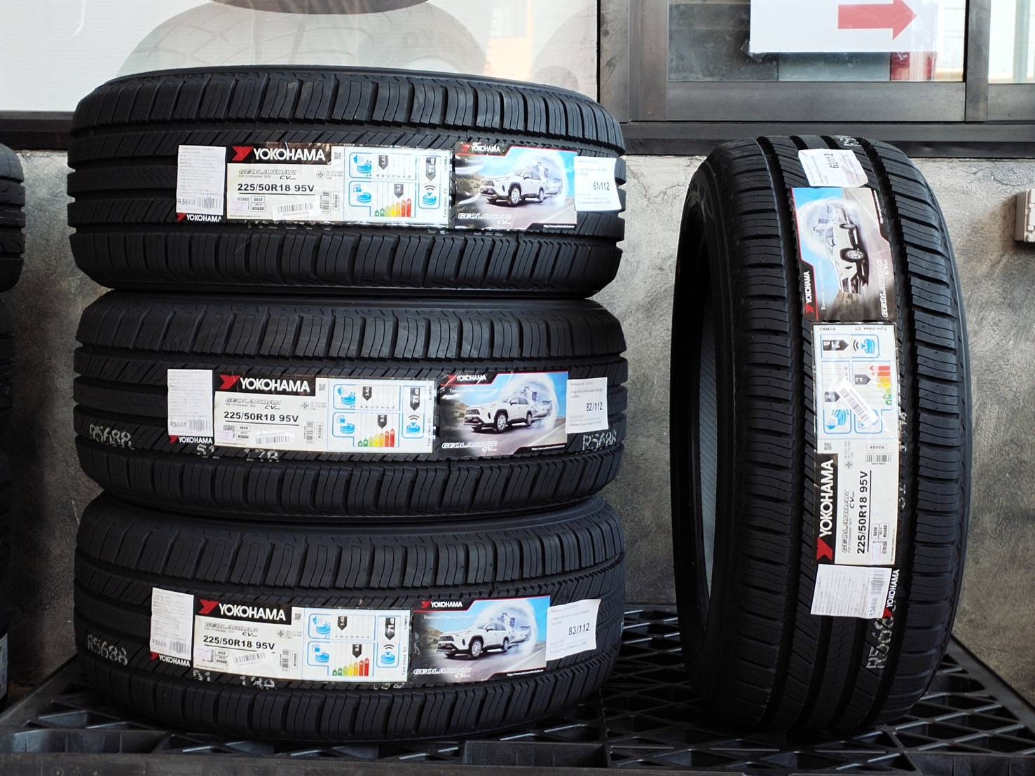 YOKOHAMA 225/50R18 95V G058 MAXLOAD 690KG THAILAND