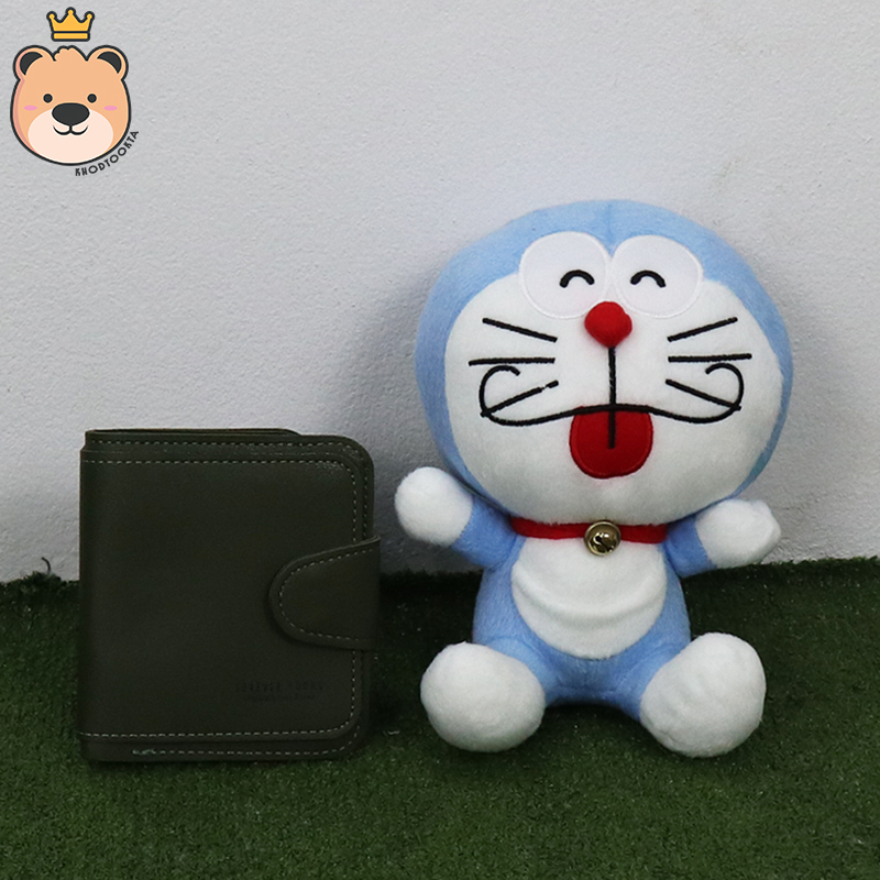 เซ็ตเซอร์ไพรส์ เม็ดโฟม {ของขวัญวาเลนไทน์,ของขวัญให้แฟน } ตุ๊กตาโดเรม่อน7 นิ้ว (แลบลิ้น ) +กระเป๋าเลือกแบบได้ +ตกแต่ง+โฟม+ดอกไม้+กล่องของขวัญเปิดฝา