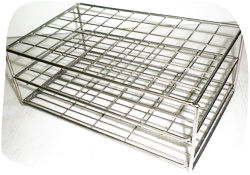 Test tube rack stainless