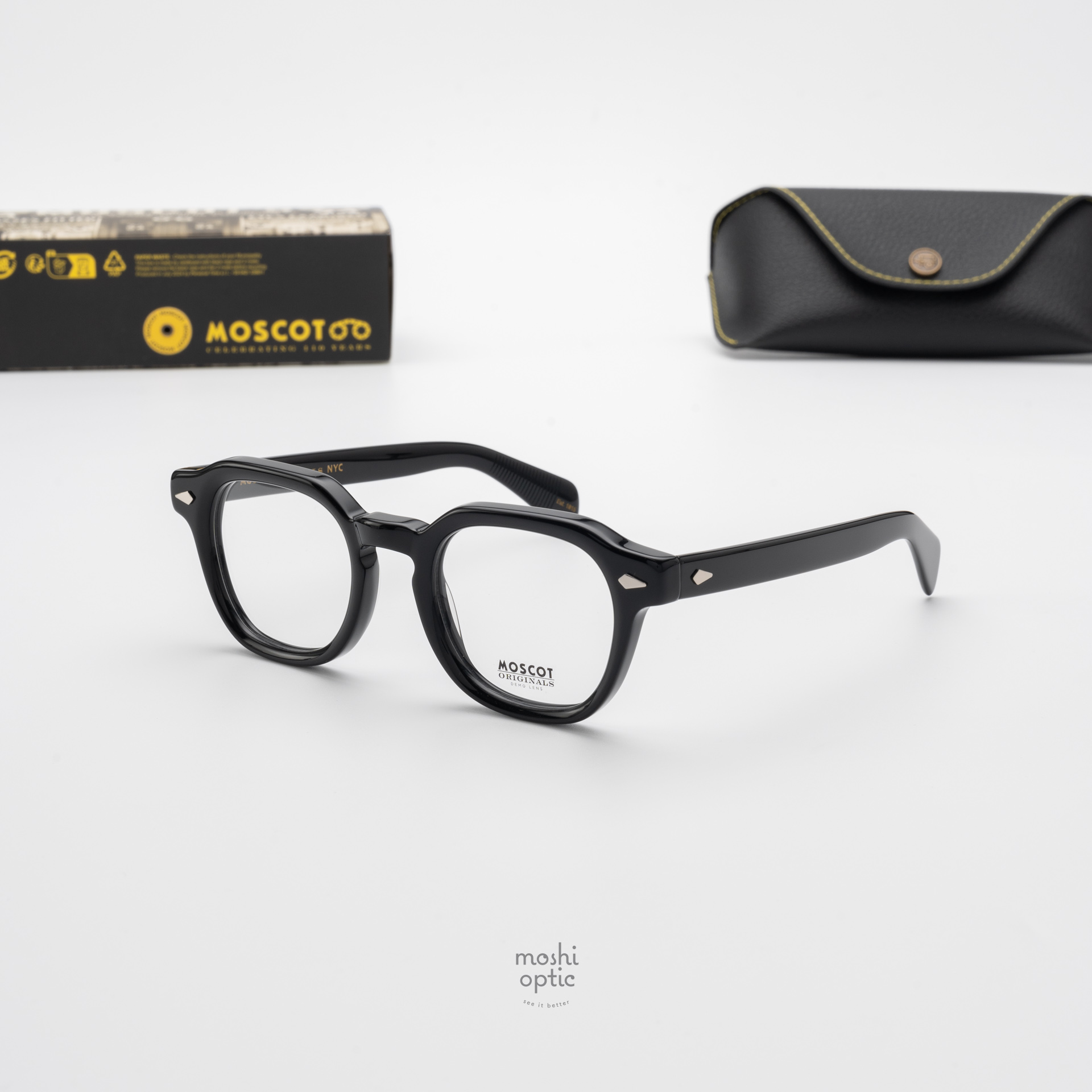 แว่นสายตา Moscot Dolt Black
