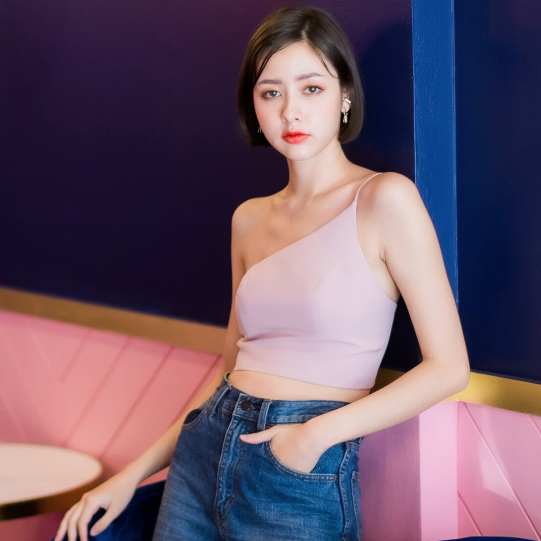 Lism S-004 One Shoulder Top (เสื้อบ่าเดี่ยว)