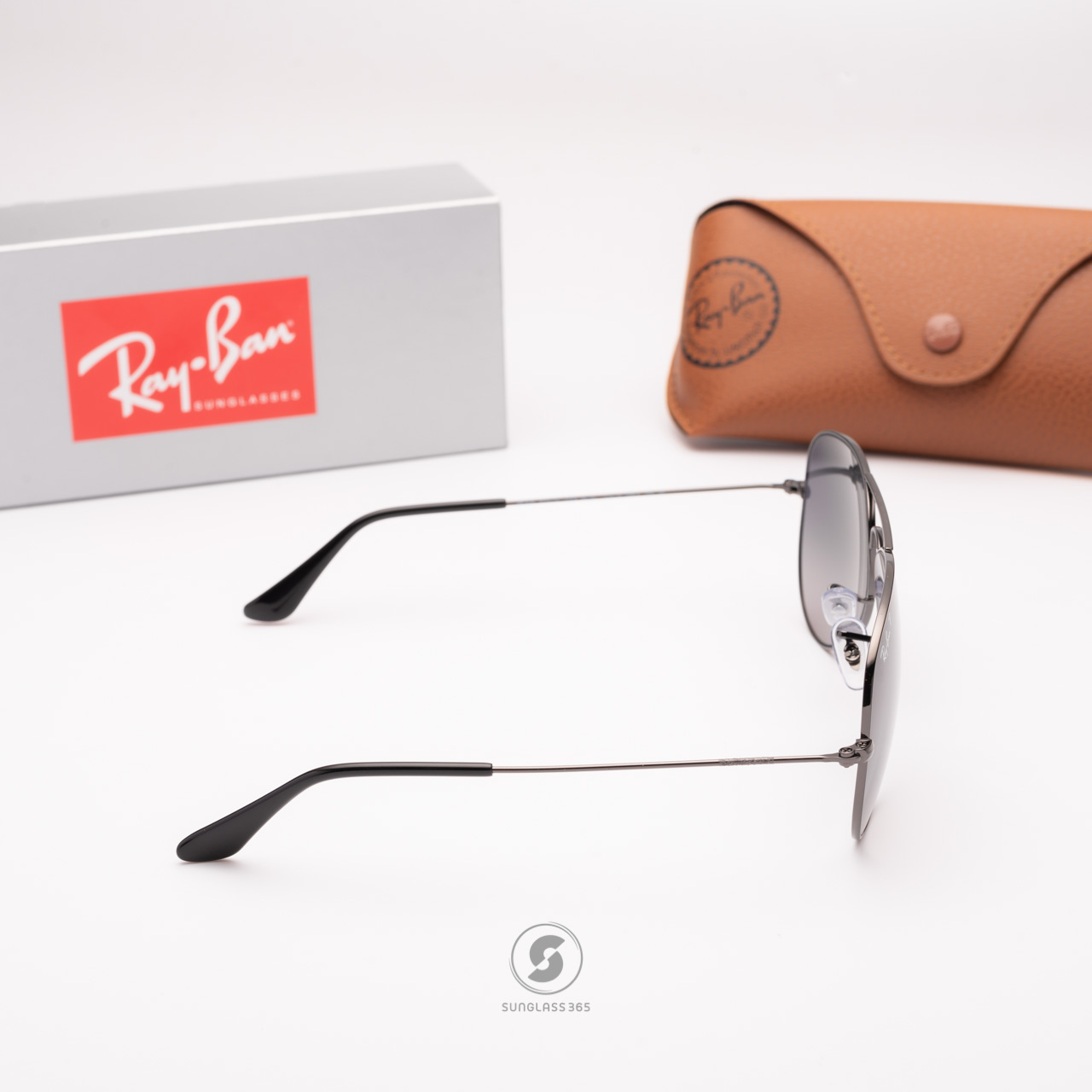 Ray Ban Aviator RB3025 004/78 Blue Gradient Polarized Gunmetal
